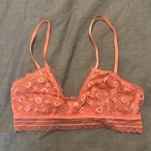 Victoria secret orange lace bralette